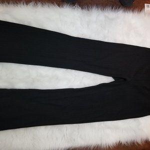 Black Boot Cut Stretch fabric Slacks